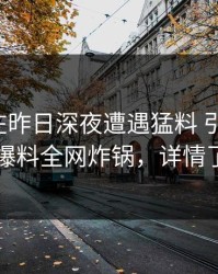 主持人在昨日深夜遭遇猛料 引发众怒，51爆料全网炸锅，详情了解