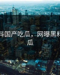 网曝黑料国产吃瓜，网曝黑料国产吃瓜