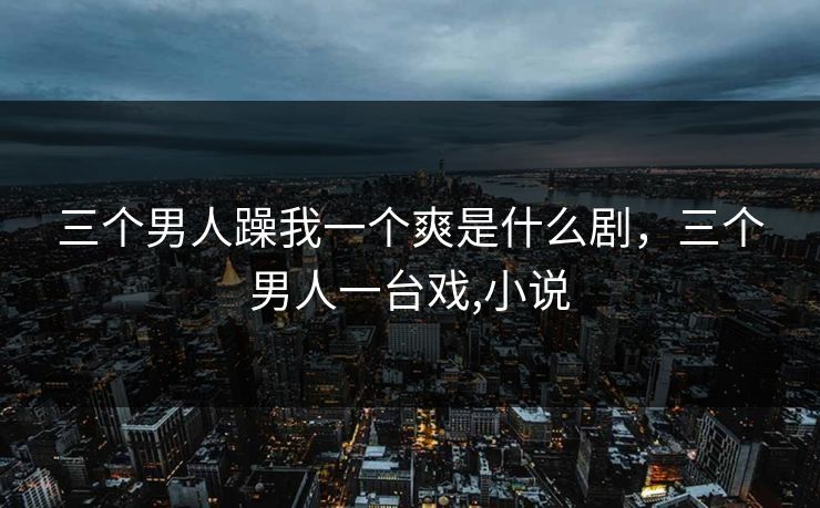 三个男人躁我一个爽是什么剧，三个男人一台戏,小说