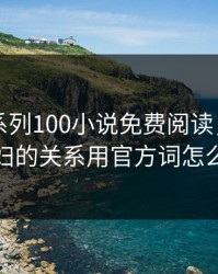 公与媳系列100小说免费阅读，公公与媳妇的关系用官方词怎么说